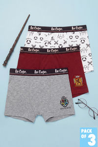 Lee Cooper Boys Harry Potter Trunks (Pack of 3) - Multicolor — thumbnail 1